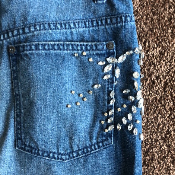 Free People Rhinestone Denim Skirt - Picture 12 of 12